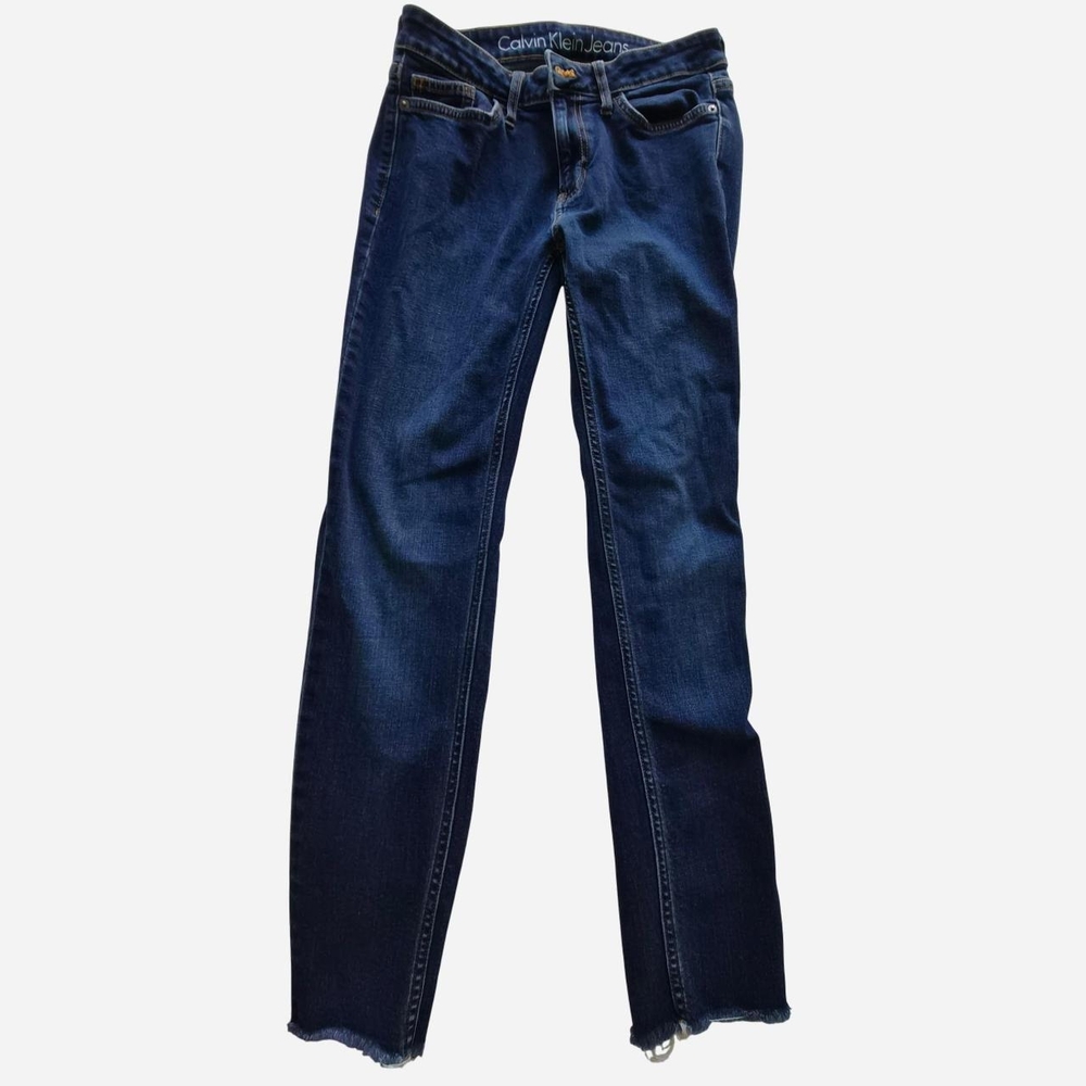 Calvin Klein Women's Dark Blue Straight Leg Jeans